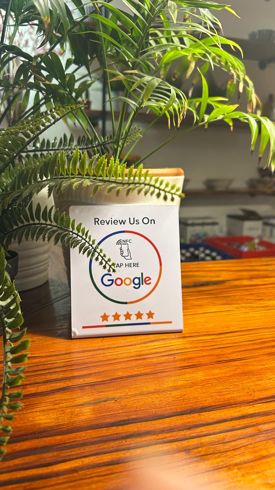 Placa NFC Google Reviews personalizada